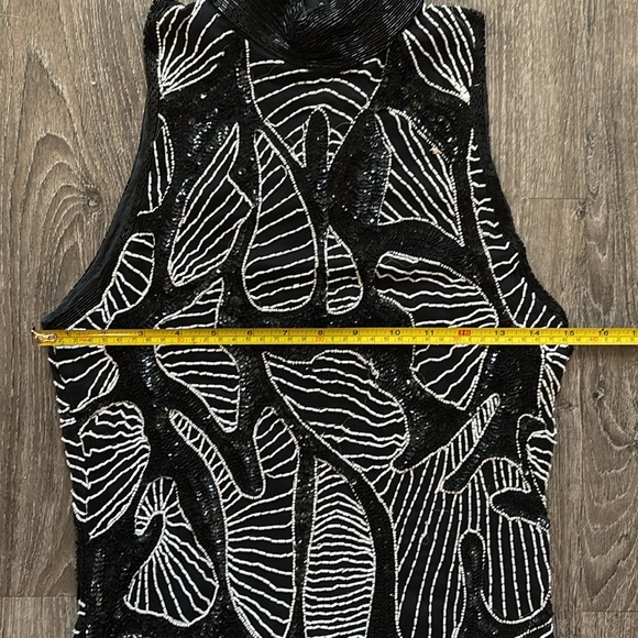 Vintage beaded and sequin midi dress - Picture 8 of 10